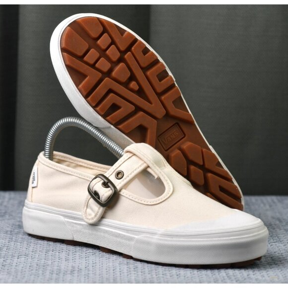 VANS Shoes - New! Size: 7.5 Women | Vans Style 93 Mary Jane Canvas Buckle Shoes Off White